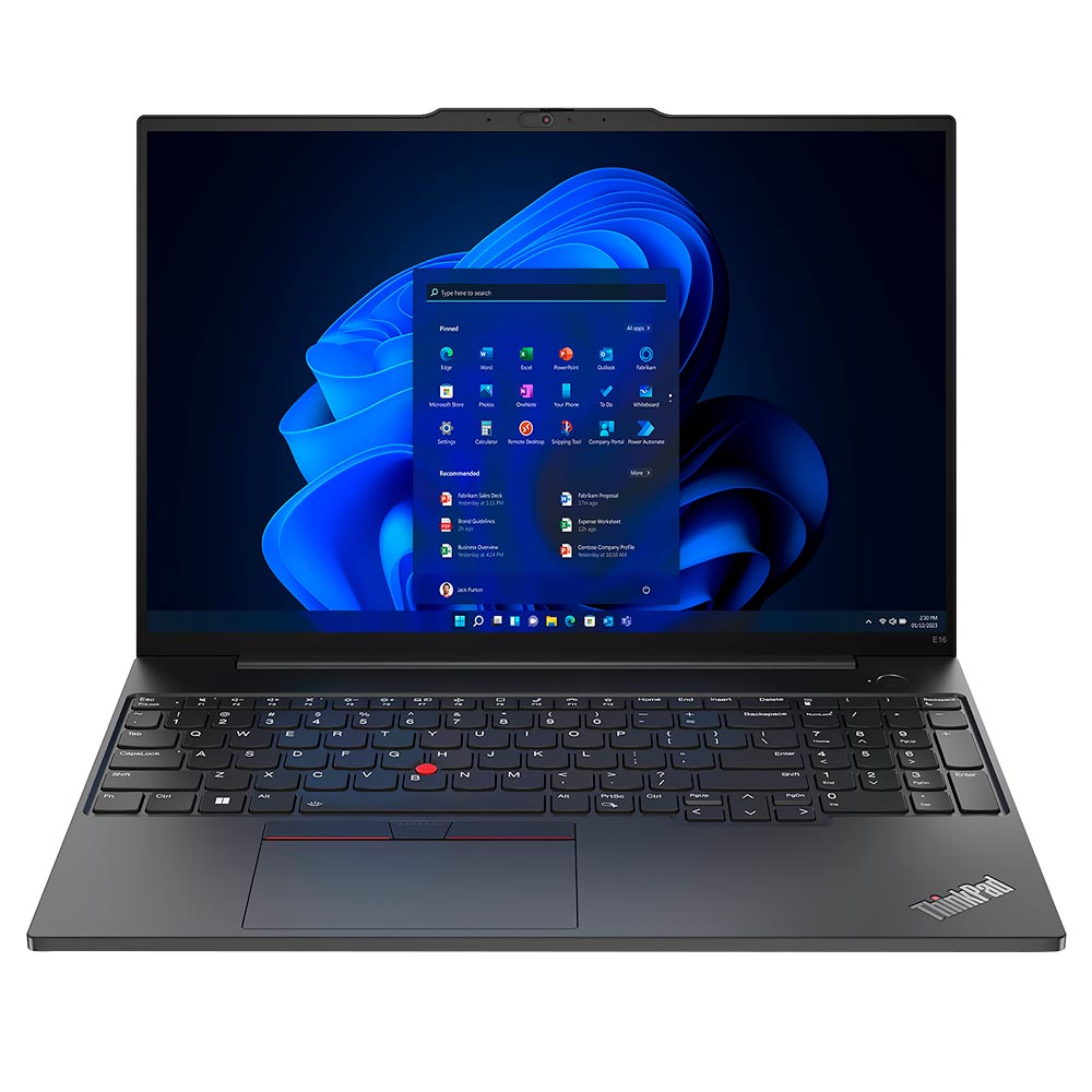 Notebook Lenovo Thinkpad E16 GEN 1 Intel Core i7 1355U Tela WUXGA 16.0" / 16GB de RAM / 512GB SSD - Preto (21JN0073US) (Inglês)