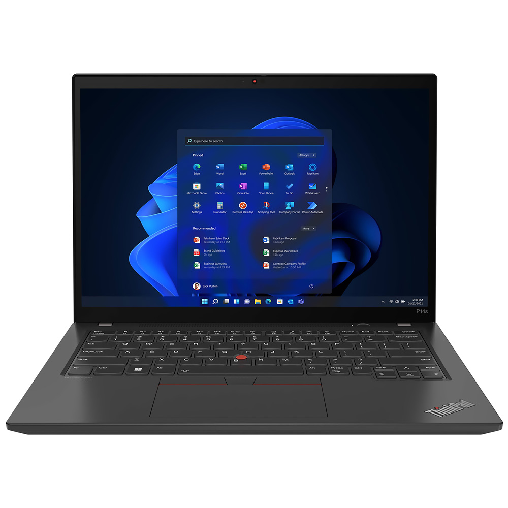 Notebook Lenovo Thinkpad P14S Gen 4 1 Intel Core i7 1360P Tela OLED 14.0" / 16GB de RAM / 1TB SSD / NVIDIA RTX A500 4GB - Preto (21HF0020US) (Inglês)