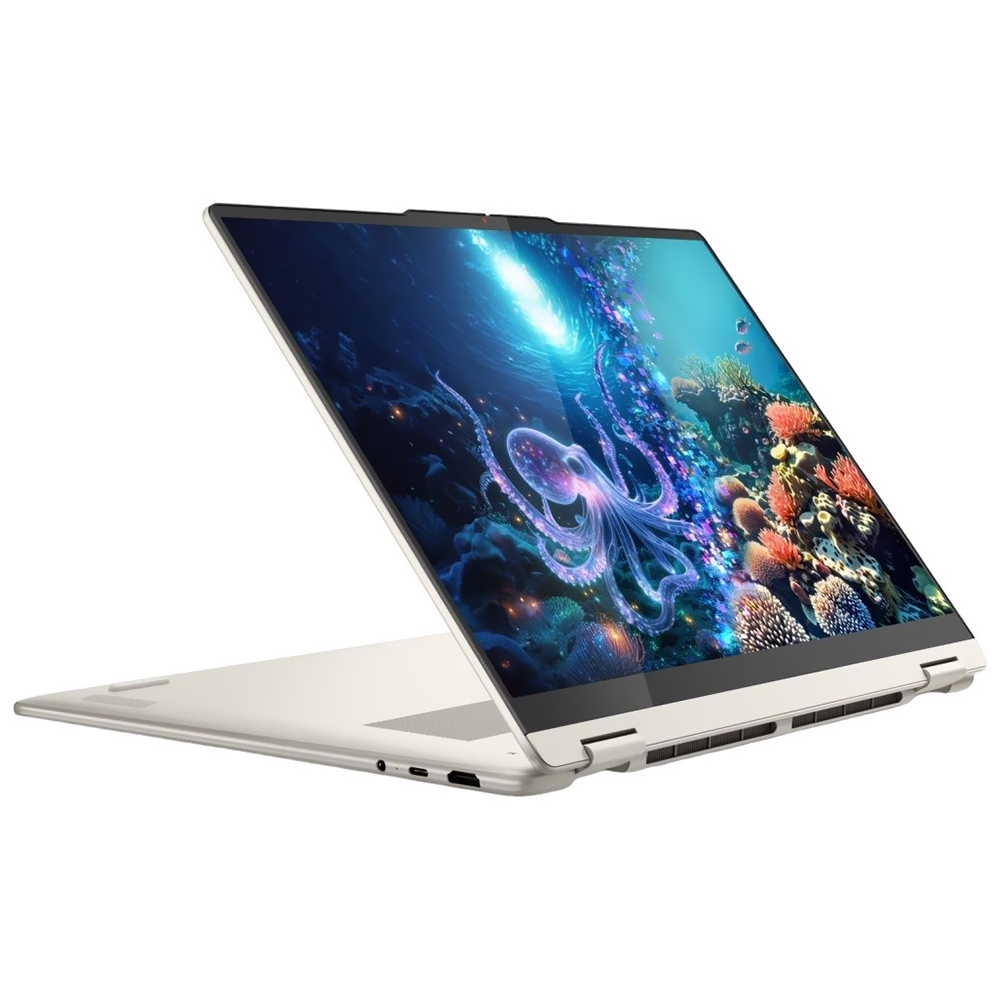 Notebook Lenovo Yoga 2-in-1 16AKP10 AMD Ryzen AI 7 350 Tela Touch WUXGA 16.0" / 16GB de RAM / 1TB SSD - Seashell (83JU0003US) (Inglês)