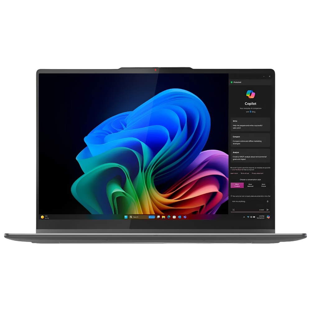 Notebook Lenovo Yoga 2-in-1 16ILL10 Intel Core Ultra 7 256V Tela Touch WUXGA 16.0" / 16GB de RAM / 1TB SSD - Luna Cinza (83JT0001US) (Inglês)