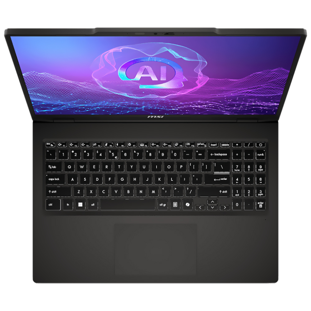 Notebook MSI Venture 16 AI A2HMTG-046US Intel Core Ultra 7 255H Tela Touch Full HD 16" / 32GB de RAM / 512GB SSD / Win11Home - Solid Cinza (9S7-261221-046) (Inglês)