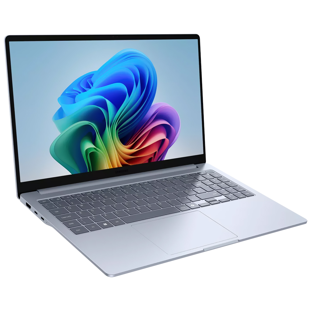 Notebook Samsung Galaxy Book 4 Edge NP754XQA-KB2US Snapdragon X Plus Tela Full HD 15.6" / 16GB de RAM / 512GB SSD - Prata (Inglês)
