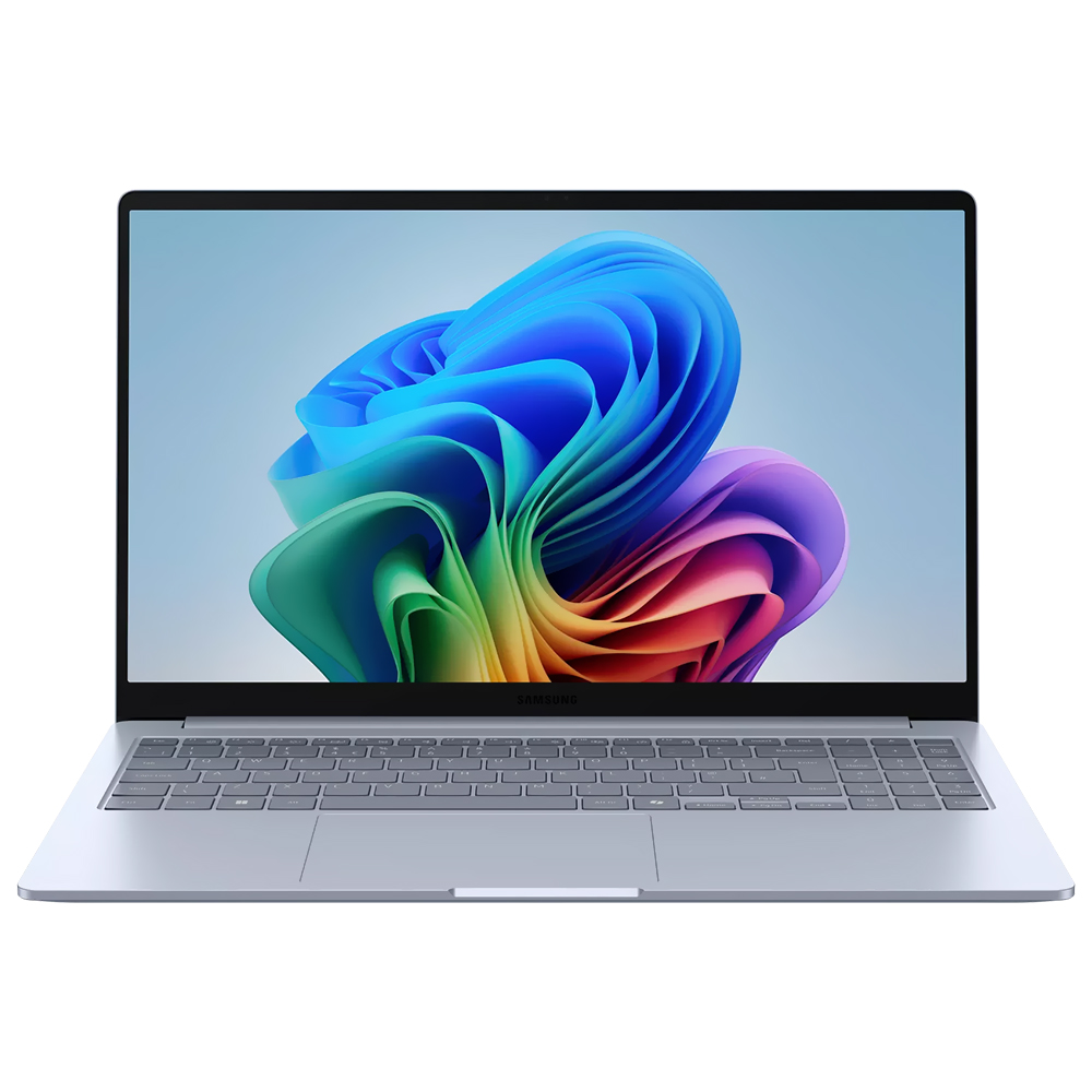 Notebook Samsung Galaxy Book 4 Edge NP754XQA-KB2US Snapdragon X Plus Tela Full HD 15.6" / 16GB de RAM / 512GB SSD - Prata (Inglês)