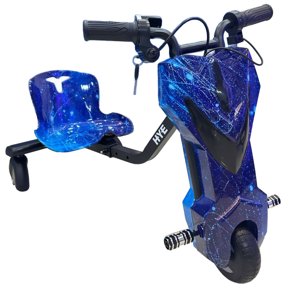 Triciclo Elétrico HYE TR01 / Bluetooth / Speaker / LED / 6.5" - Azul Galaxy