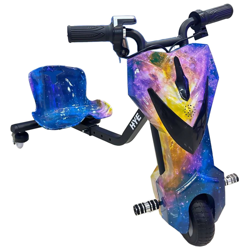 Triciclo Elétrico HYE TR01 / Bluetooth / Speaker / LED / 6.5" - Azul / Laranja