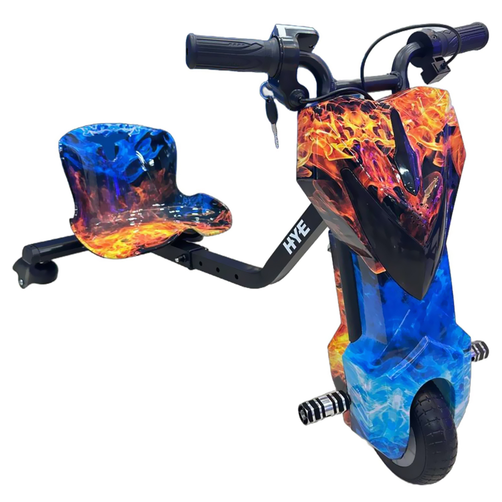 Triciclo Elétrico HYE TR01 / Bluetooth / Speaker / LED / 6.5" - Ice Fire