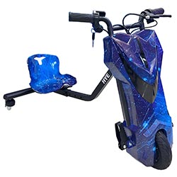 Triciclo Elétrico HYE TR02 / Bluetooth / Speaker / LED / 8.5" - Azul Galaxy