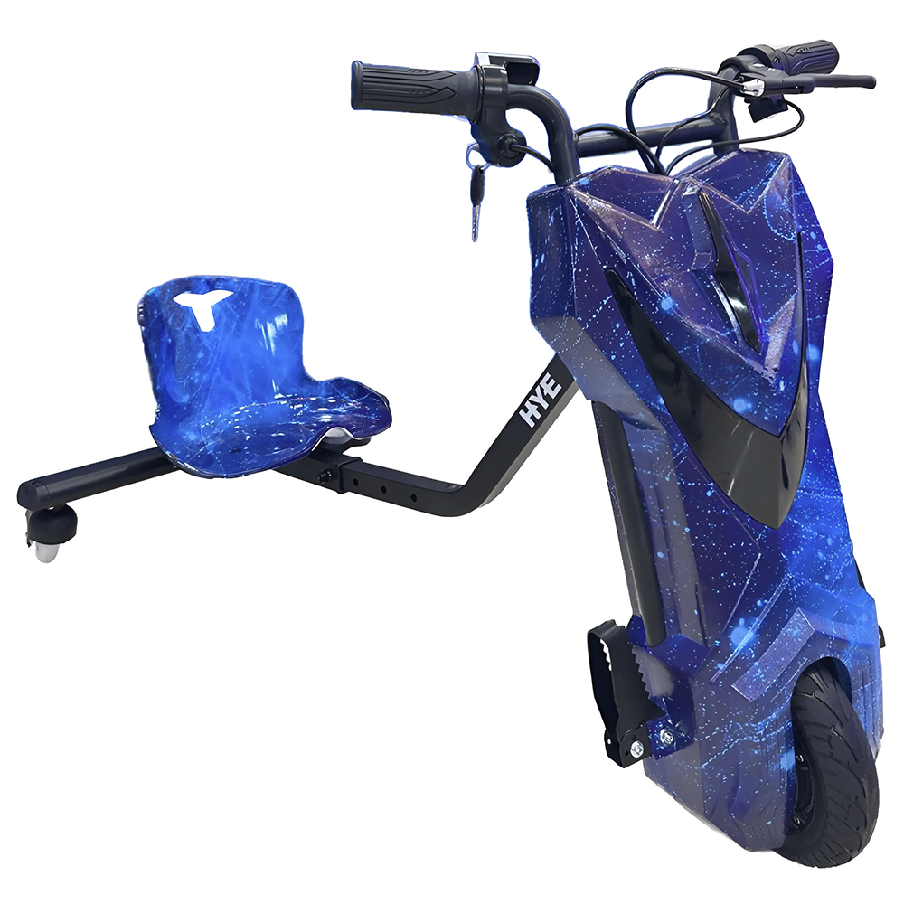 Triciclo Elétrico HYE TR02 / Bluetooth / Speaker / LED / 8.5" - Azul Galaxy
