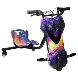 Triciclo Elétrico HYE TR02 / Bluetooth / Speaker / LED / 8.5" - Azul / Laranja
