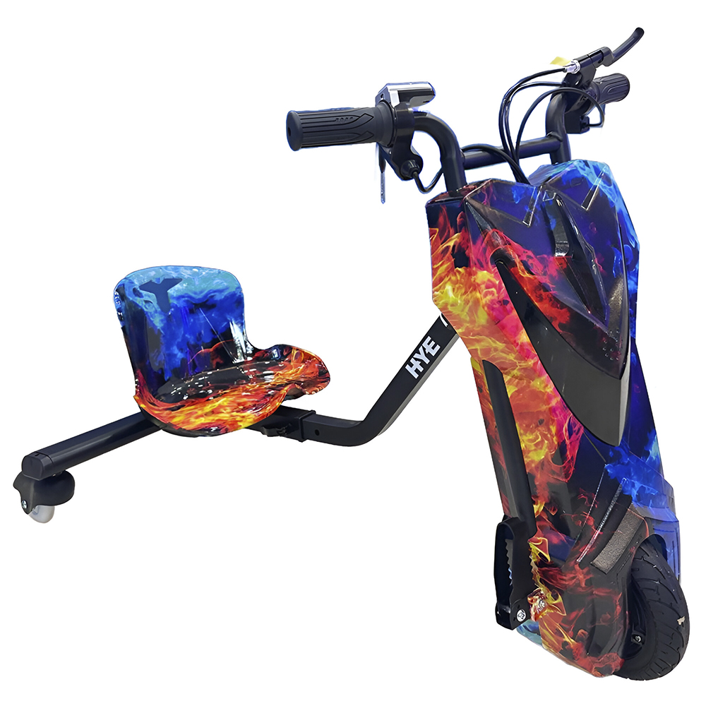 Triciclo Elétrico HYE TR02 / Bluetooth / Speaker / LED / 8.5" - Ice Fire
