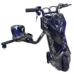 Triciclo Elétrico HYE TR02 / Bluetooth / Speaker / LED / 8.5" - Preto / Branco