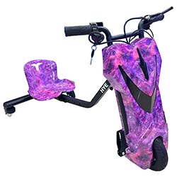 Triciclo Elétrico HYE TR02 / Bluetooth / Speaker / LED / 8.5" - Roxo Galaxy