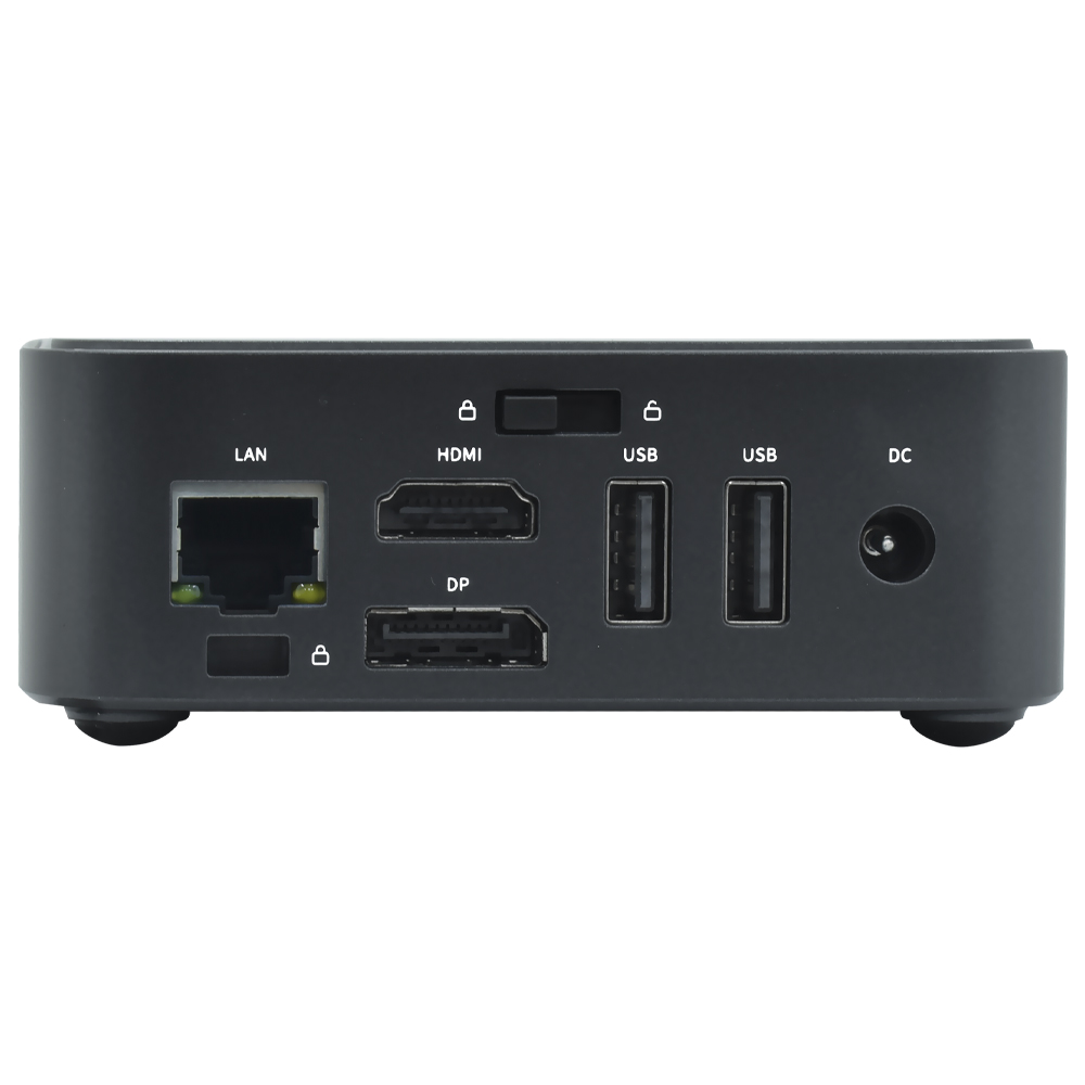 Mini PC Macrovip nanoBOX C1 Intel N100 de 0.8GHz / 8GB de RAM / 512GB SSD / Win11Pro - Preto + Monitor 20" / Teclado / Mouse