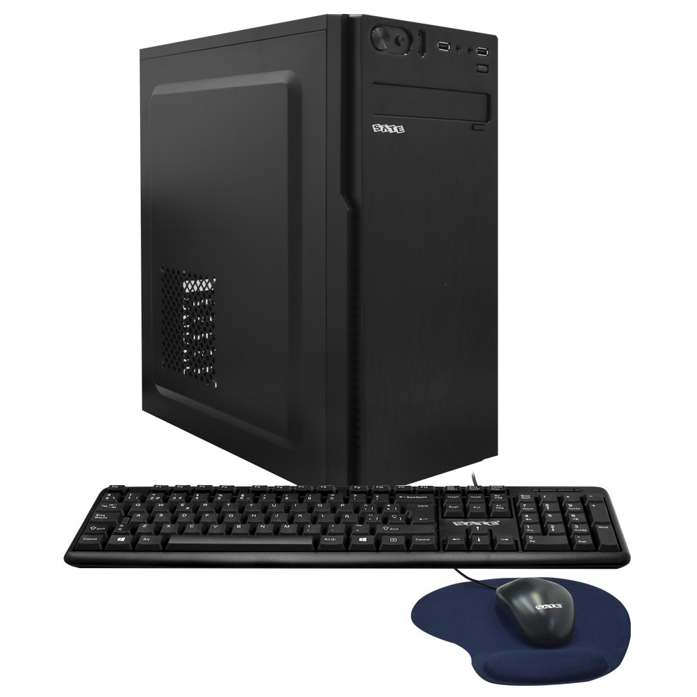 PC Montado AMD Athlon 3000G de 3.5GHz 16GB de RAM / 240GB SSD + Mouse / Teclado / Mouse Pad - Preto