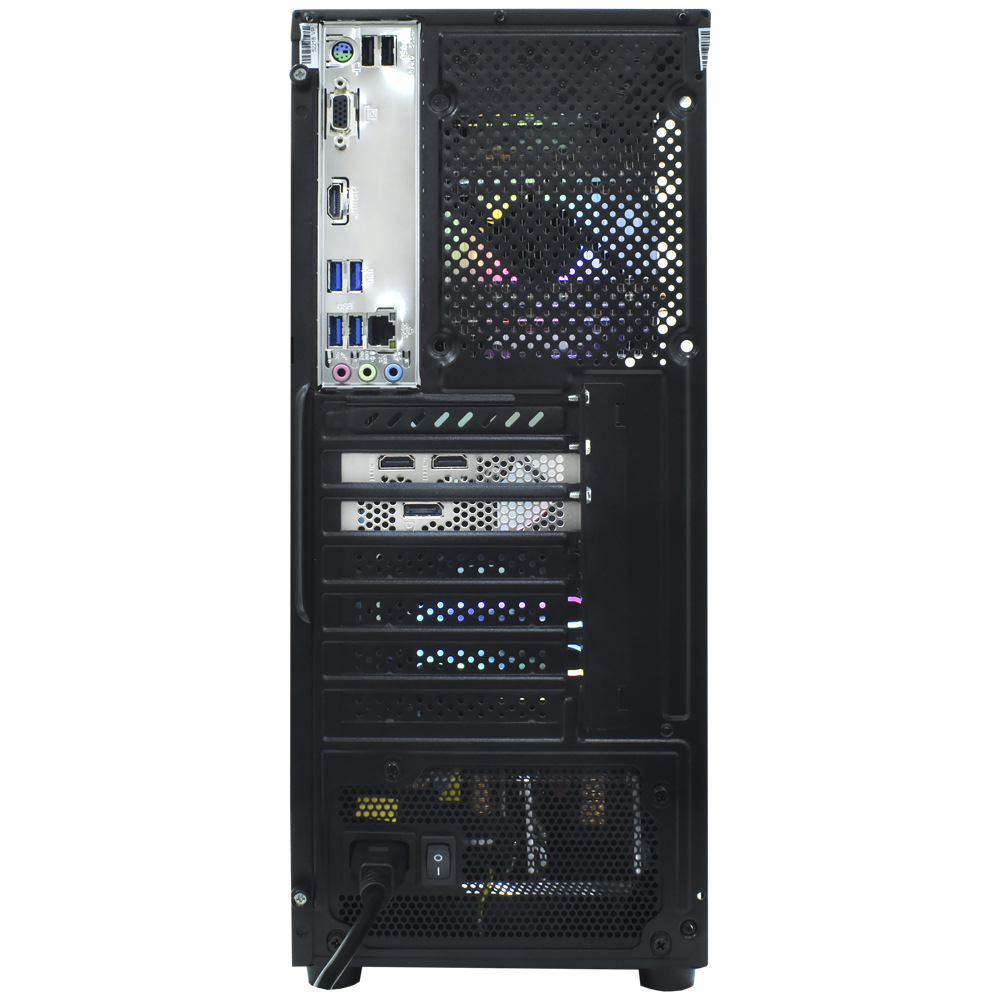 PC Montado Gamer AMD Ryzen 5 4500 de 4.1GHz 16GB de RAM / 512GB SSD / GeForce RTX3050 6GB - Preto