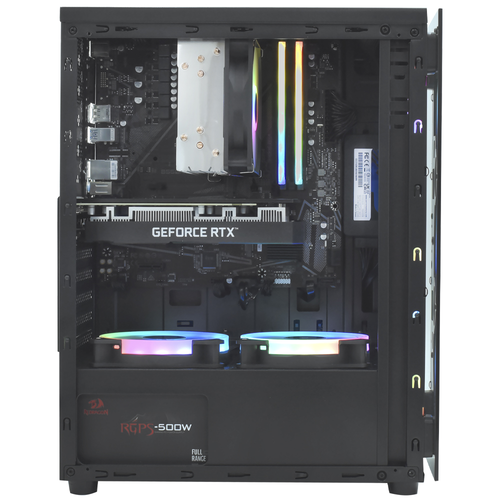 PC Montado Gamer AMD Ryzen 5 4500 de 4.1GHz 16GB de RAM / 512GB SSD / GeForce RTX3050 6GB - Preto