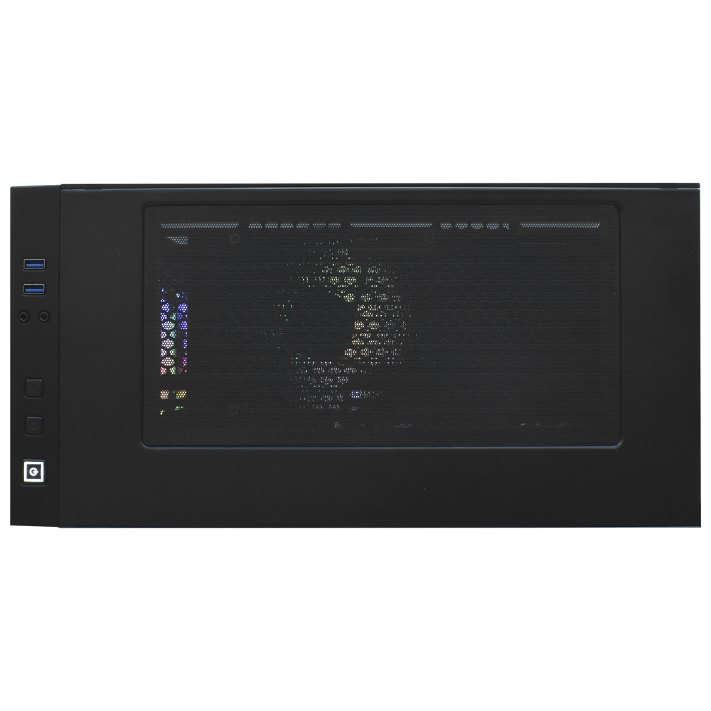 PC MONTADO GAMER AMD RYZEN 7 4.6GHZ/16GB/256GB SSD/VGA RX580 8GB/RGB/LINUX PRETO