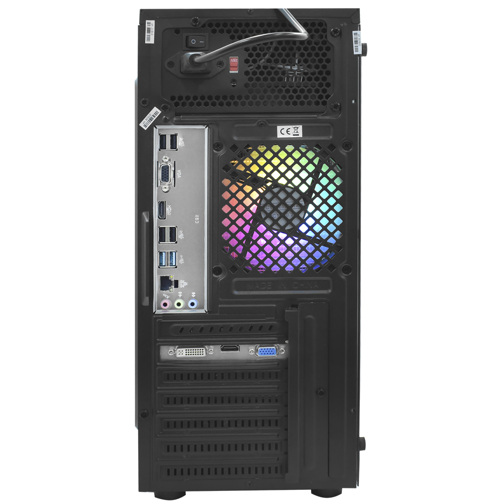 PC Montado Gamer Intel Core i3 7100 de 3.4GHz / 16GB de RAM / 240GB SSD / GeForce GT730 4GB +  Kit Gamer - Preto