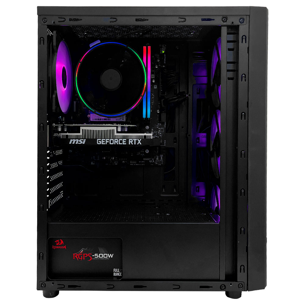 PC Montado Gamer Intel Core i5 10400F de 2.9GHz 16GB de RAM / 500GB SSD / GeForce RTX3050 6GB - Preto