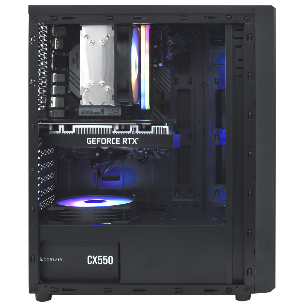 PC Montado Gamer Intel Core i5 10400F de 2.9GHz 16GB de RAM / 500GB SSD / GeForce RTX3050 6GB - Preto