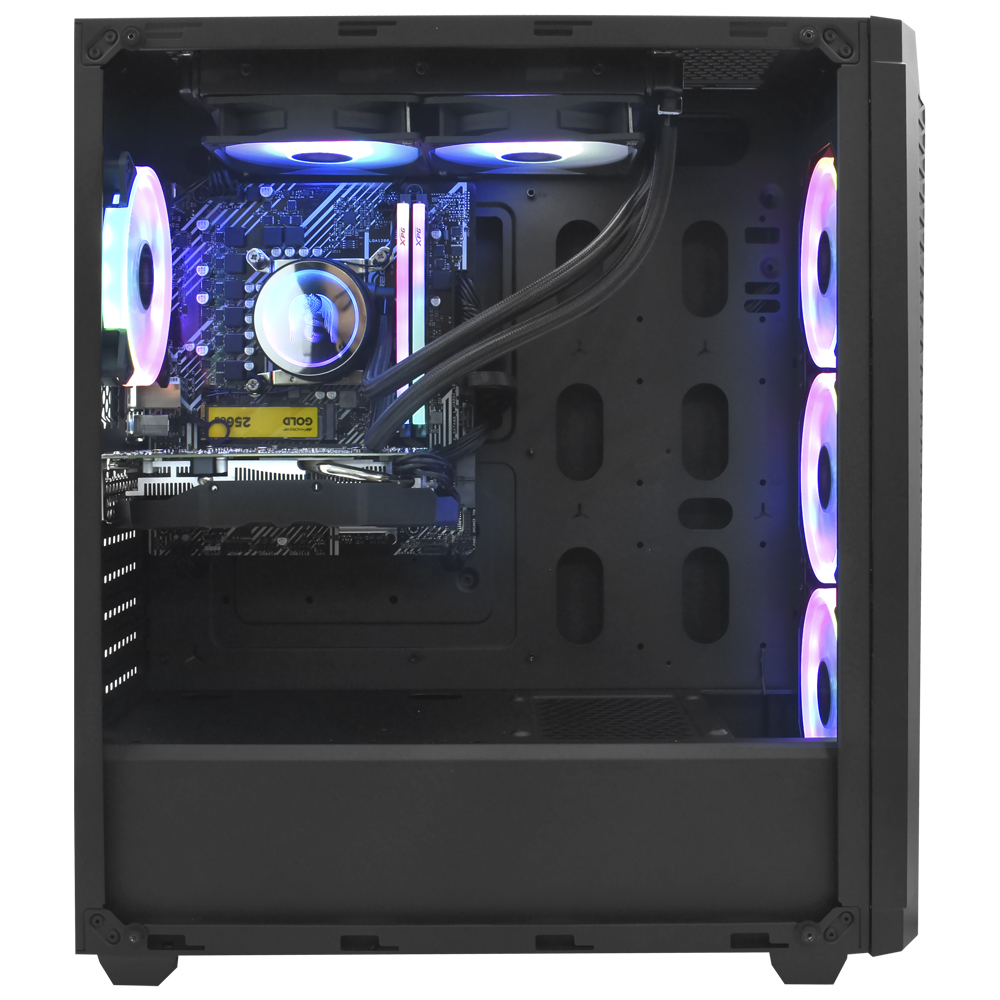 PC Montado Gamer Intel Core i5 10400T de 2.0GHz 16GB de RAM / 256GB SSD / Radeon RX580 8GB - Preto
