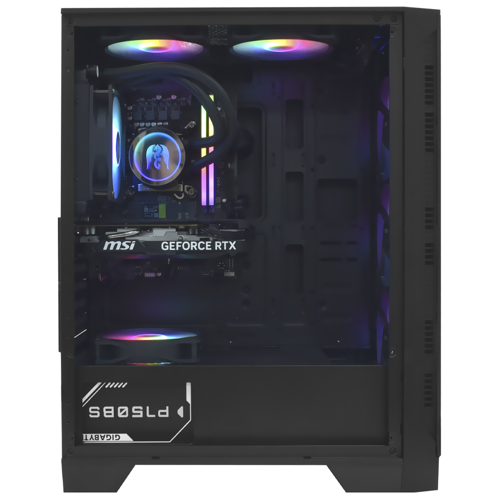 PC Montado Gamer Intel Core i5 12400F de 2.5GHz 32GB de RAM / 1TB SSD / GeForce RTX4060 8GB - Preto