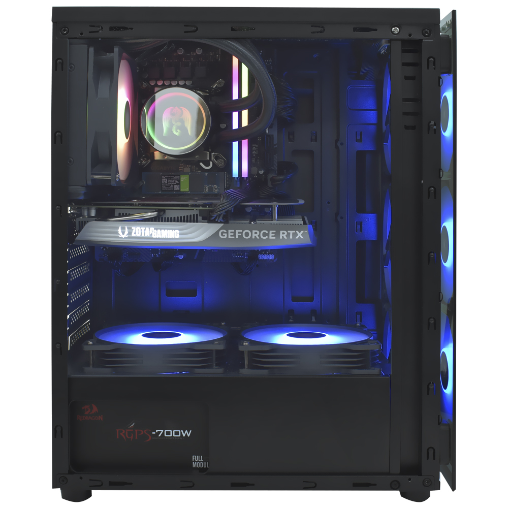 PC Montado Gamer Intel Core i5 12400F de 2.5GHz 32GB de RAM / 1TB SSD / GeForce RTX4060 8GB - Preto