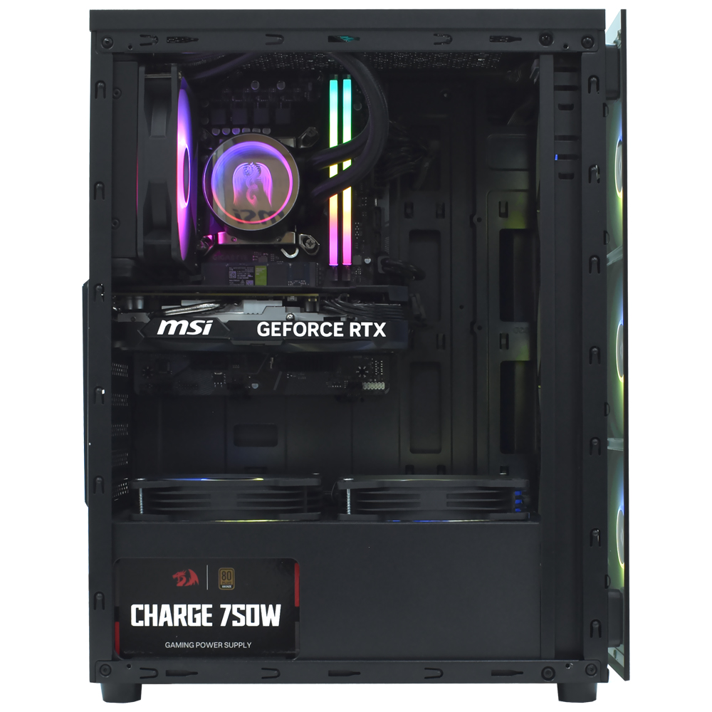PC Montado Gamer Intel Core i5 12400F de 2.5GHz 32GB de RAM / 1TB SSD / GeForce RTX4060 8GB - Preto