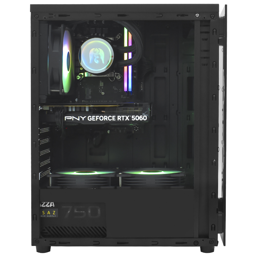 PC Montado Gamer Intel Core i5 12400F de 2.5GHz 32GB de RAM / 512GB SSD / GeForce RTX5060 8GB - Preto