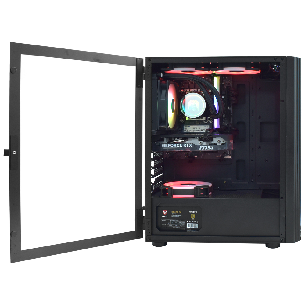 PC Montado Gamer Intel Core i5 12400F de 2.5GHz 64GB de RAM / 1TB SSD / GeForce RTX5060 8GB - Preto