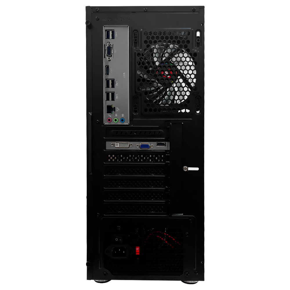 PC Montado Gamer Intel Core i5 2500K de 3.3GHz 16GB de RAM / 256GB SSD / GeForce GTX750TI 4GB + Kit Gamer - Preto