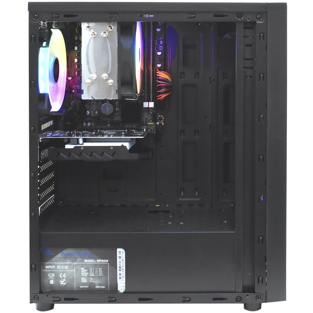 PC Montado Gamer Intel Core i5 3470 de 3.3GHz 16GB de RAM / 256GB SSD / GeForce GTX750TI 4GB + Kit Gamer - Preto