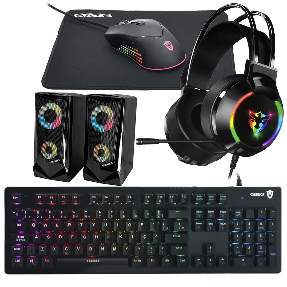 PC Montado Gamer Intel Core i7 2600 de 3.4GHz 16GB de RAM / 512GB SSD / GeForce GTX750TI 4GB + Kit Gamer - Preto