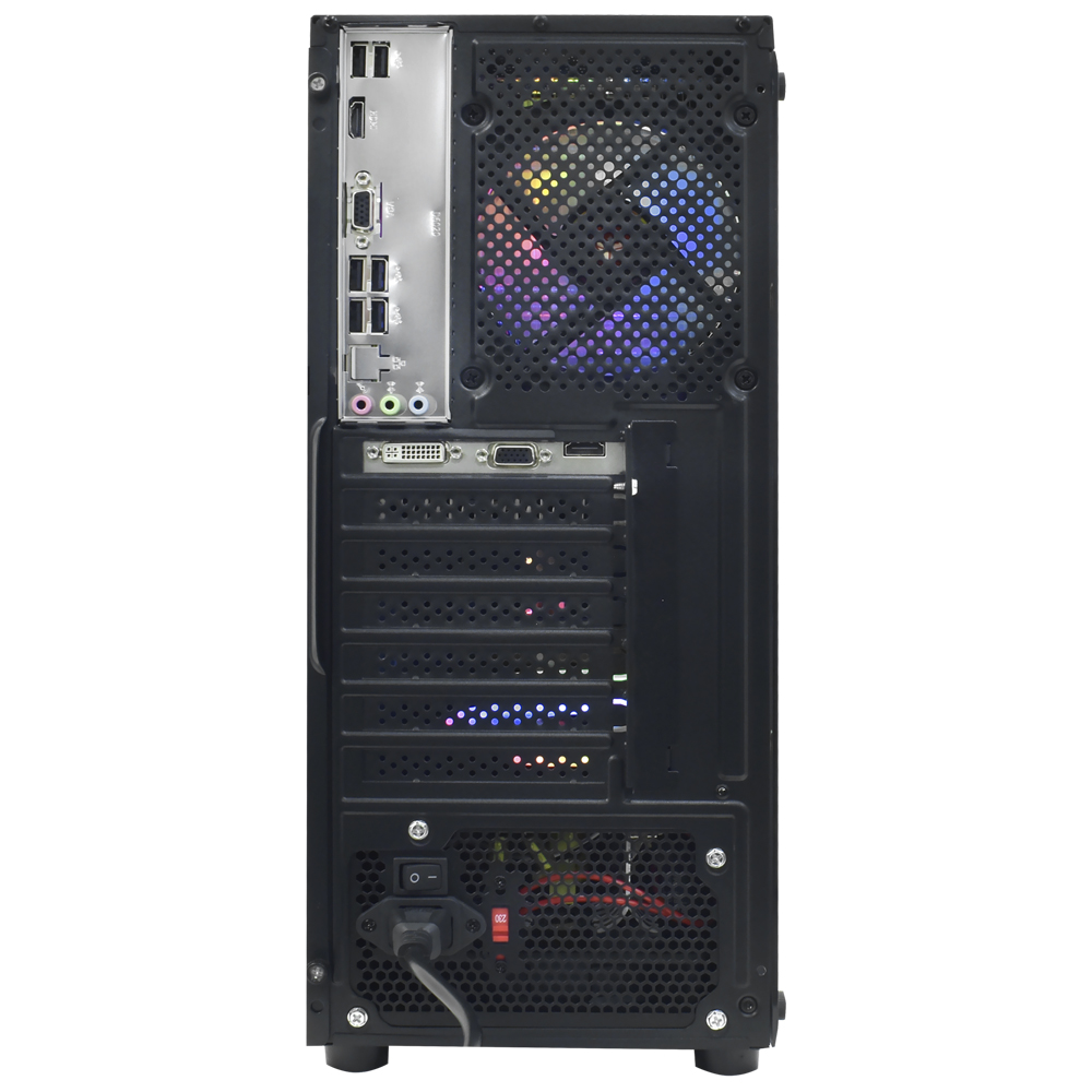PC Montado Gamer Intel Core i7 3770 de 3.4GHz 16GB de RAM / 512GB SSD / GeForce GTX750TI 4GB + Kit Gamer - Preto