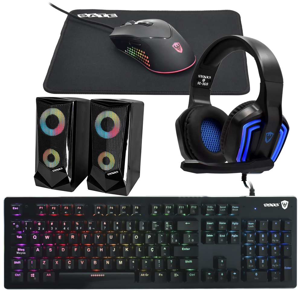 PC Montado Gamer Intel Core i7 3770 de 3.4GHz 16GB de RAM / 512GB SSD / GeForce GTX750TI 4GB + Kit Gamer - Preto