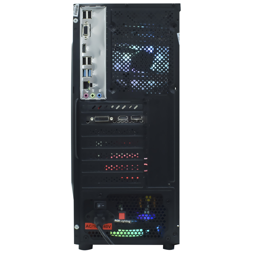 PC Montado Gamer Intel Core i7 6700 de 3.2GHz 16GB de RAM / 512GB SSD / GeForce RTX3050 6GB - Preto