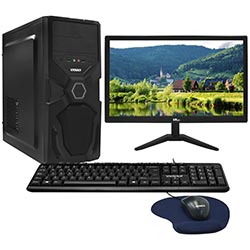 PC Montado Intel Core i3 2120 de 3.3GHz 16GB de RAM / 120GB SSD + Monitor / Mouse / Teclado / Mouse Pad - Preto