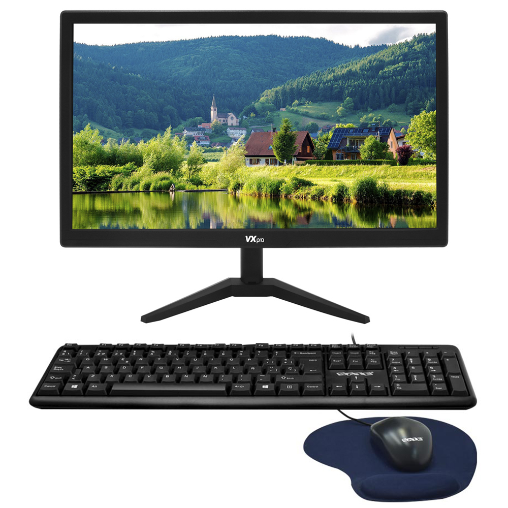 PC Montado Intel Core i3 2120 de 3.3GHz 16GB de RAM / 120GB SSD + Monitor / Mouse / Teclado / Mouse Pad - Preto