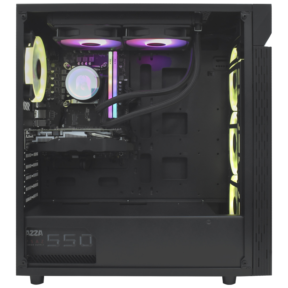 PC Montado Intel Core i5 12400F de 2.5GHz 16GB de RAM / 256GB SSD / Radeon RX580 8GB - Preto