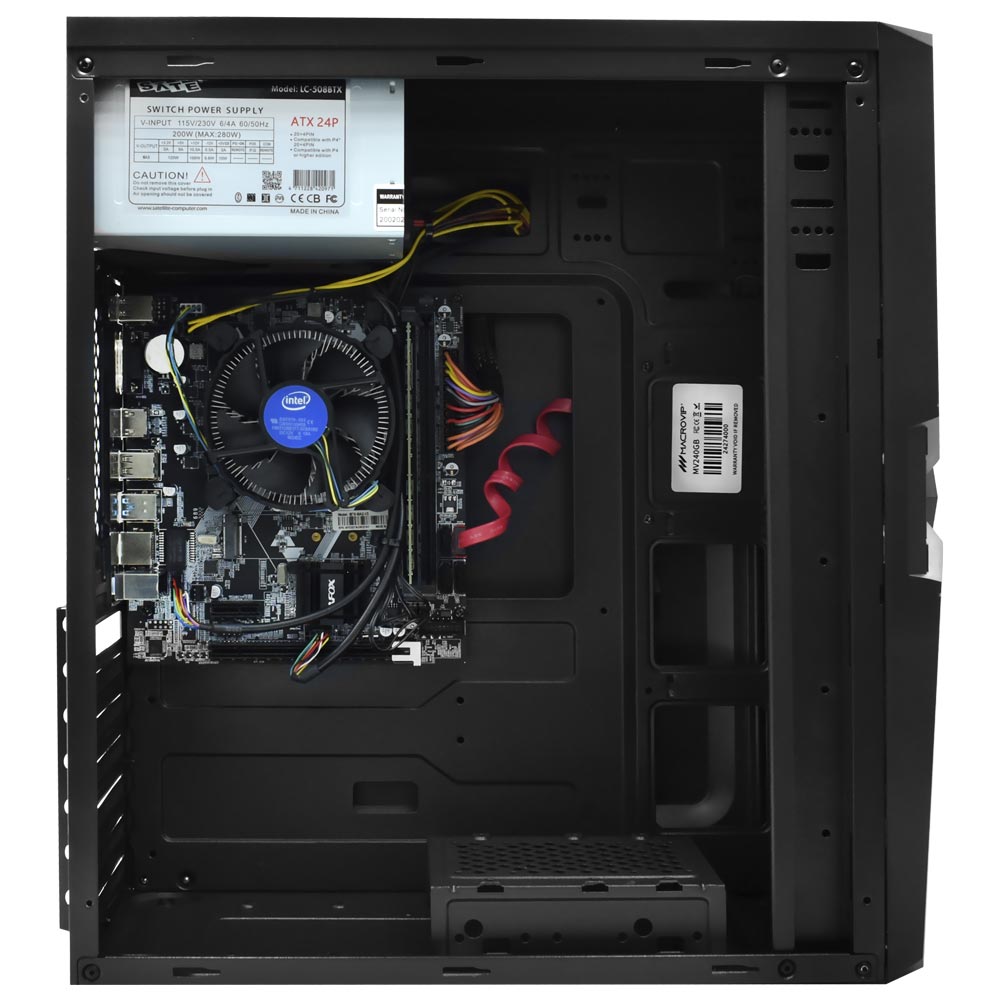 PC Montado Intel Core i5 2500 de 3.3GHz 8GB de RAM / 240GB SSD + Mouse / Teclado / Mouse Pad - Preto