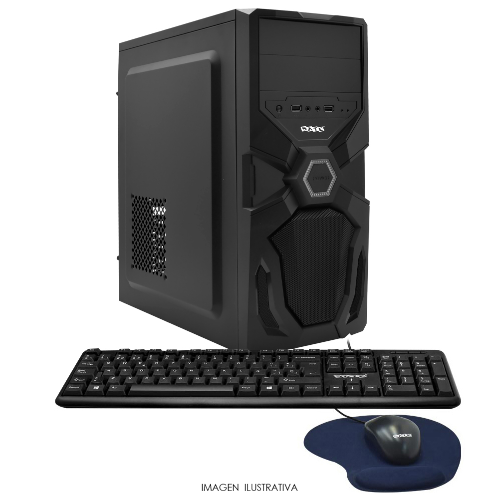 PC Montado Intel Core i5 2500 de 3.3GHz 8GB de RAM / 240GB SSD + Mouse / Teclado / Mouse Pad - Preto