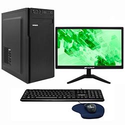 PC Montado Intel Core i5 3450 de 3.1GHz 16GB de RAM / 240GB SSD + Monitor / Mouse / Teclado / Mouse Pad - Preto