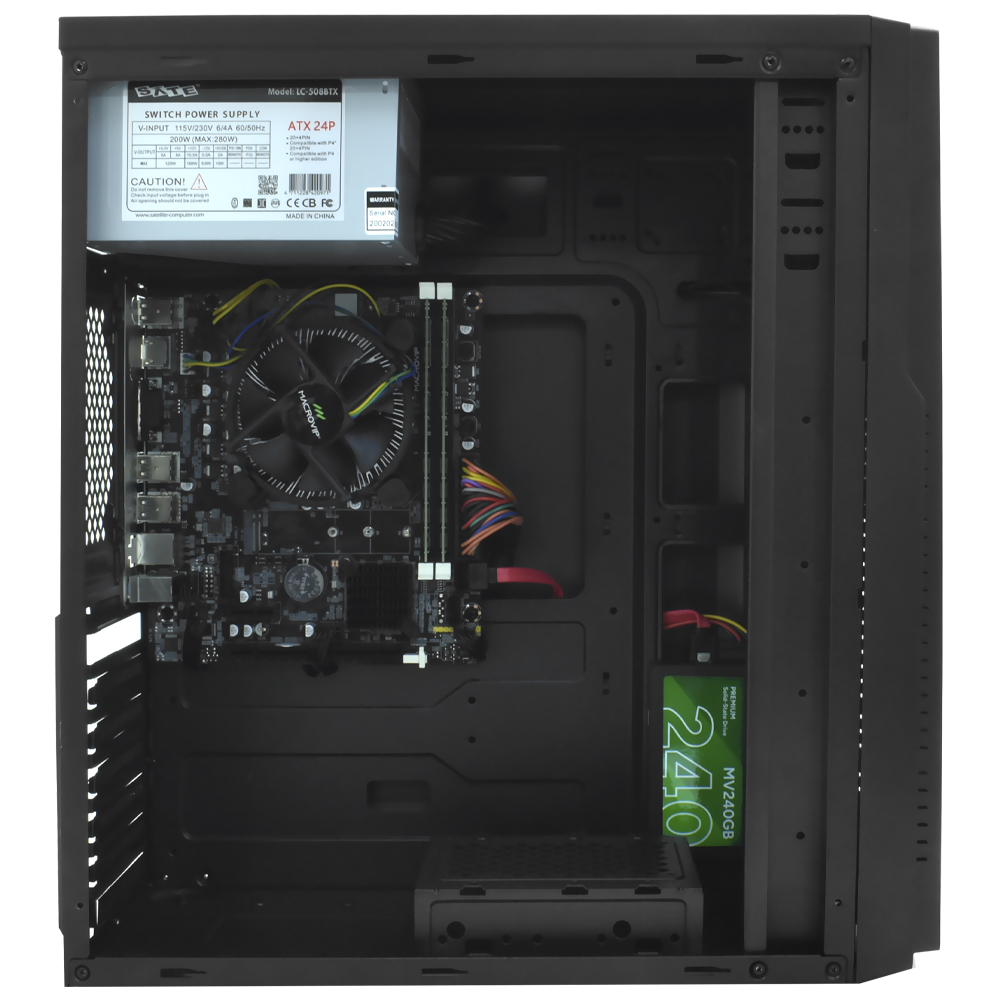PC Montado Intel Core i5 3450 de 3.1GHz 16GB de RAM / 240GB SSD + Monitor / Mouse / Teclado / Mouse Pad - Preto
