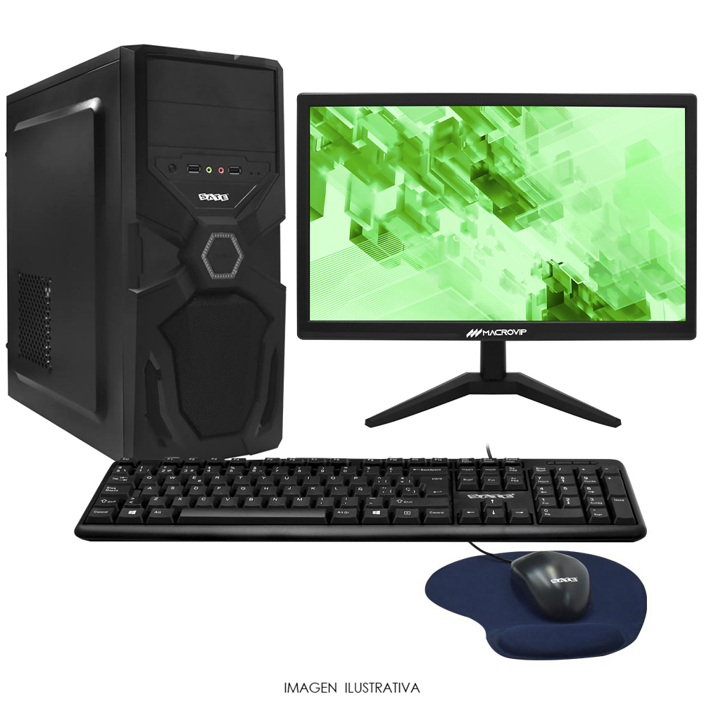 PC Montado Intel Core i5 3450 de 3.1GHz 16GB de RAM / 240GB SSD + Monitor / Mouse / Teclado / Mouse Pad - Preto