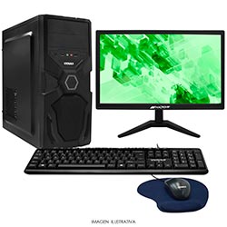 PC Montado Intel Core i7 2600 de 3.4GHz 8GB de RAM / 240GB SSD + Monitor / Mouse / Mousepad / Teclado - Preto
