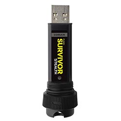 Pendrive Corsair Flash Survivor Stealth 32GB USB 3.0 - Preto (CMFSS3B-32GB)