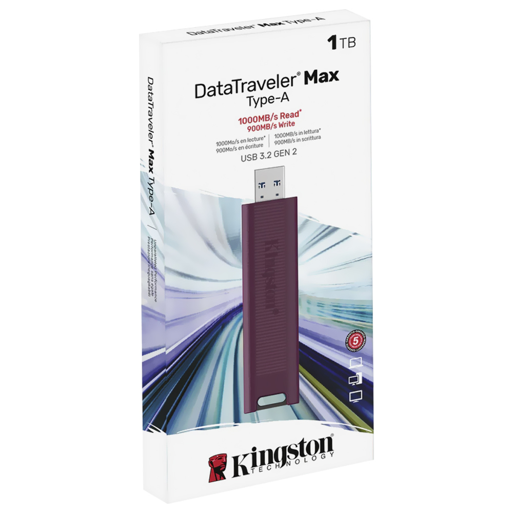 Pendrive Kingston DataTraveler Max 1TB USB 3.2 - Roxo (DTMAXA/1TB)