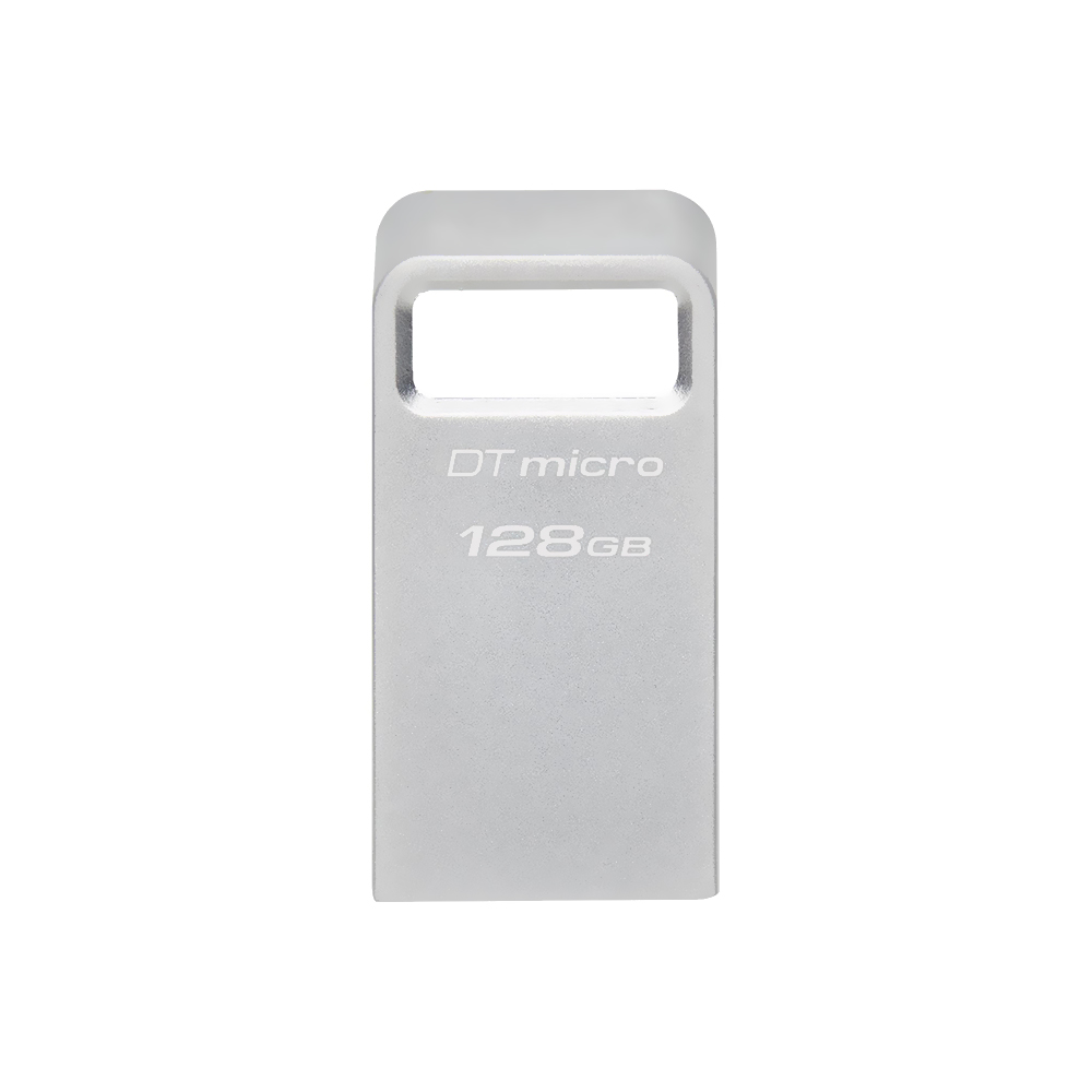 Pendrive Kingston DataTraveler Micro 128GB USB 3.2 - Prata (DTMC3G2/128GB)