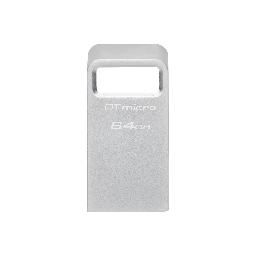 Pendrive Kingston DataTraveler Micro 64GB USB 3.2 - Prata (DTMC3G2/64GB)