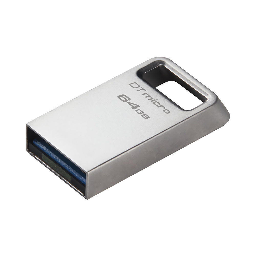 Pendrive Kingston DataTraveler Micro 64GB USB 3.2 - Prata (DTMC3G2/64GB)